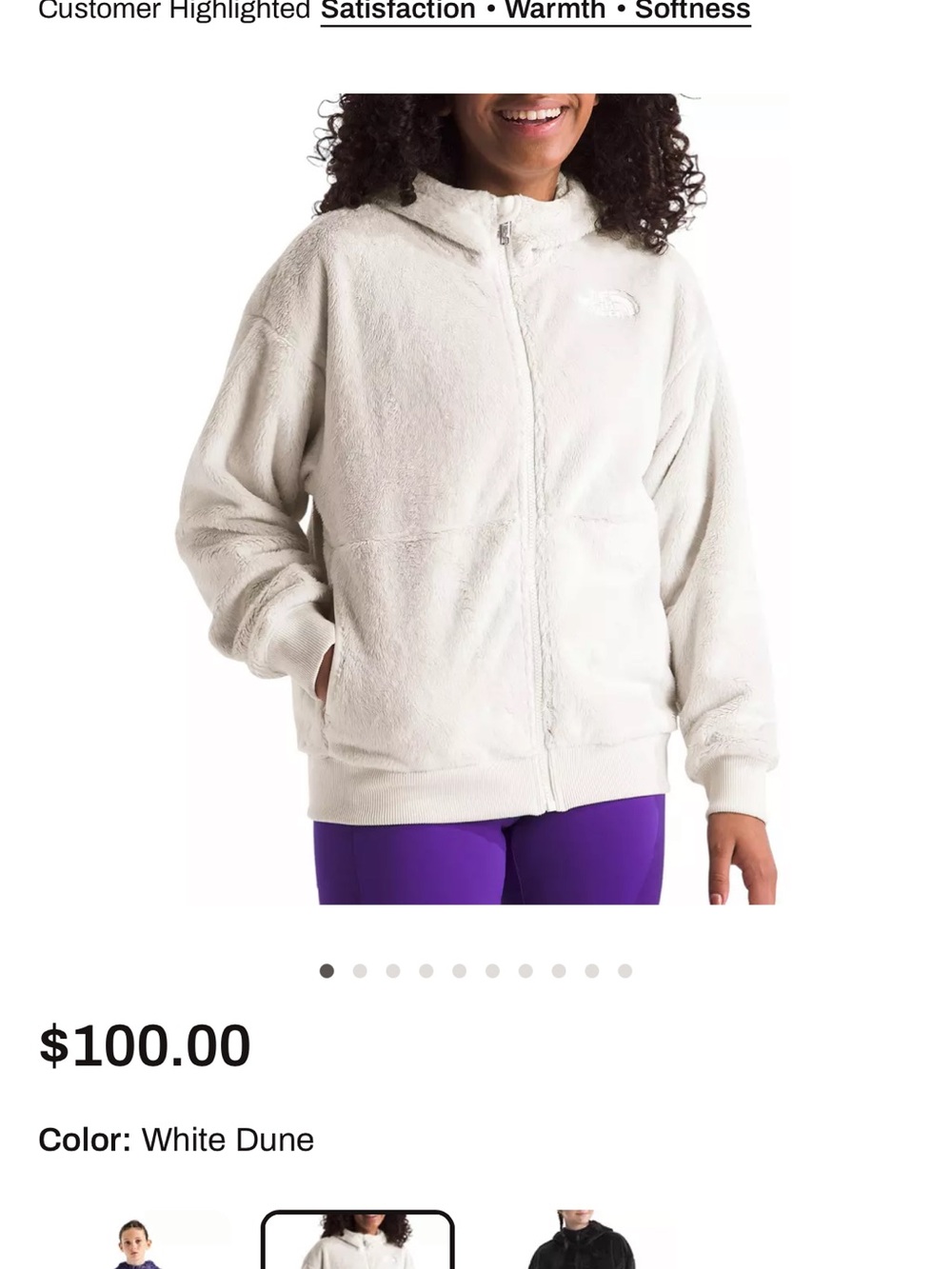 Jordan Kids White Hooded Puffer Jacket